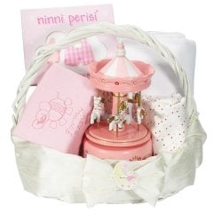 Tatlı Kızım Ninnilerle Uyusunda büyüsün - Yenidoğan bebek hediye sepeti