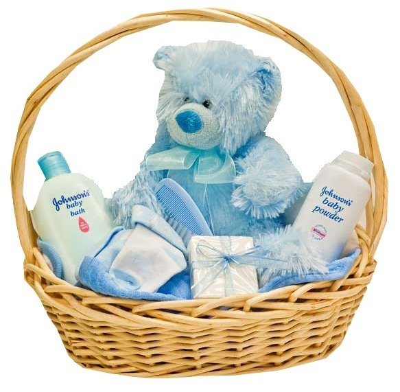 Yeni Bebek Erkek Hediye Sepeti