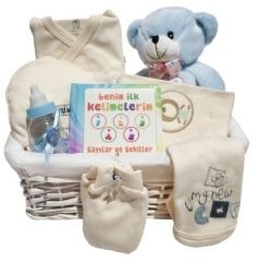 Benim İlk Kelimelerim Erkek Bebek Hediye Sepeti