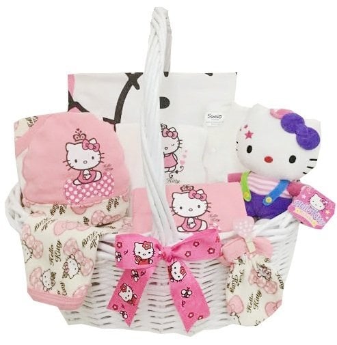 Hello Kitty Hoşgeldin Bebek Hediye Sepeti