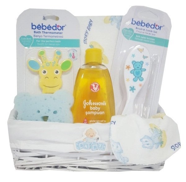 Bıcı Bıcı Saati Erkek Bebek Hediye Sepeti