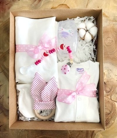 Yenidoğan Dolu Dolu Kız Hediye Kutusu